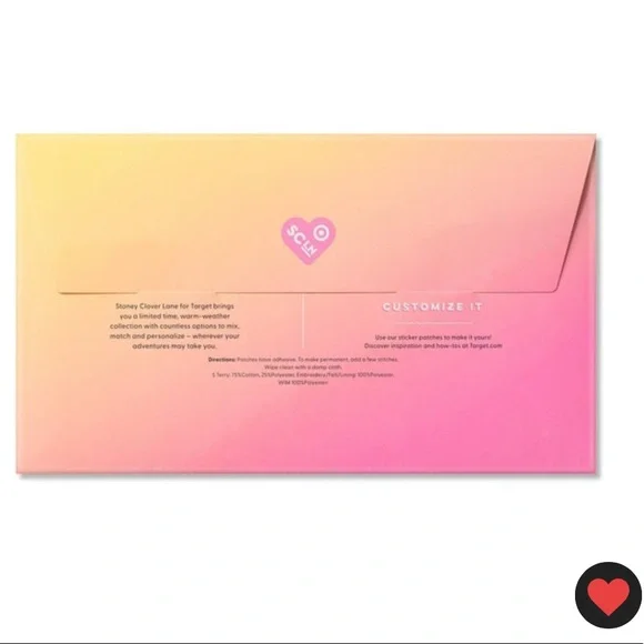 💗💚💙 Stoney Clover Lane x Target SWIM 4 Letter Patch Patches - Picture 3 of 3